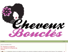 Tablet Screenshot of cheveux-boucles.org
